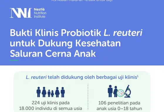 Bukti Klinis Probiotik L. reuteri untuk Dukung Kesehatan Saluran Cerna Anak Thumb